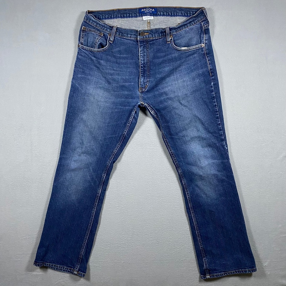 Arizona Jean Co Mens‎ Flex Bootcut Jeans Medium Wash Denim 38x30